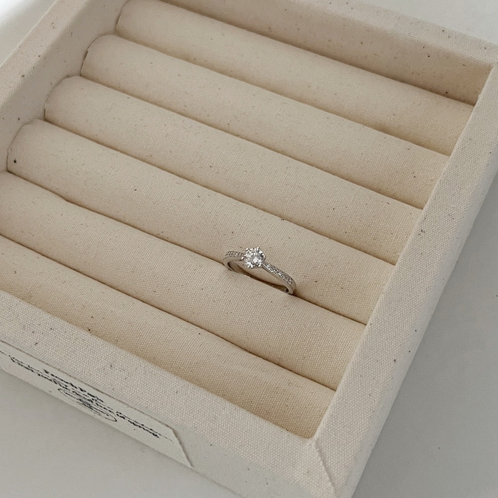 Bague Précieuse en argent S925 rhodié