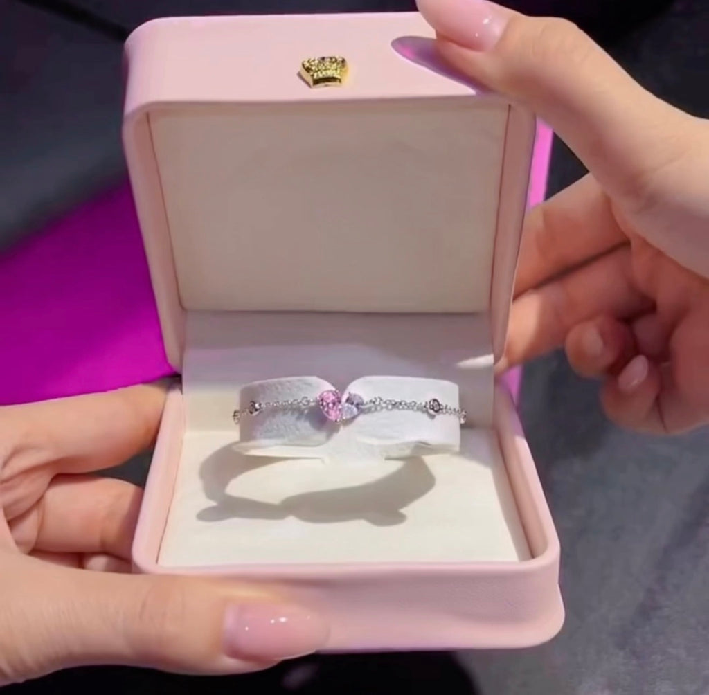 Bracelet "Toi et Moi" – Argent 925 & Zircone 5A